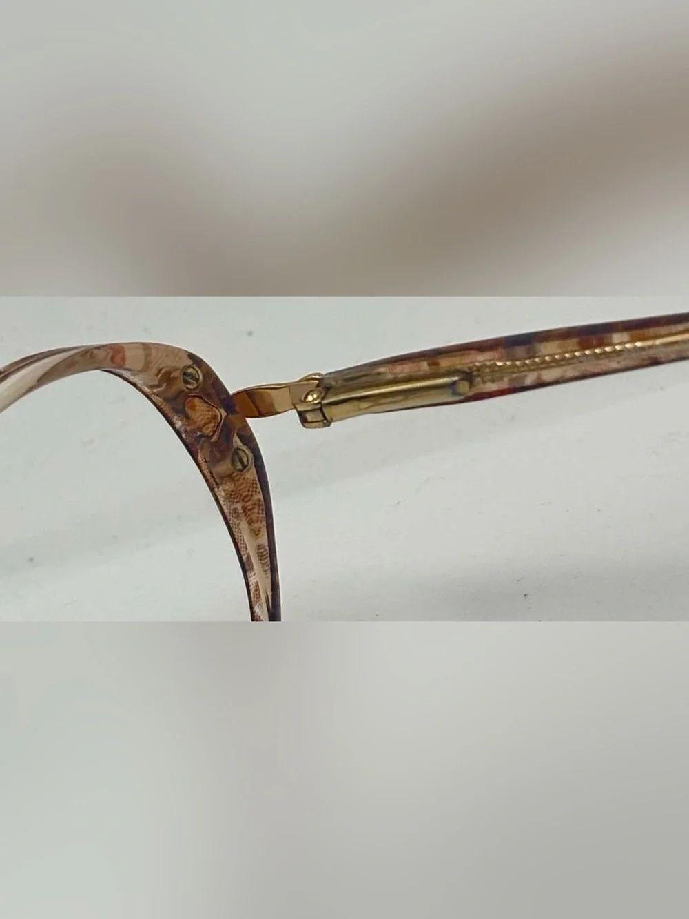 Blue Ribbon For Marchon BR16 Brown Translucent Oval Sunglasses Frames Only